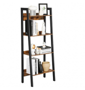 Bücherregal braun, schwarz 56,0 x 34,0 x 137,5 cm