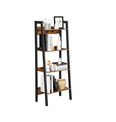 Bücherregal braun, schwarz 56,0 x 34,0 x 137,5 cm