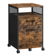 Rollcontainer braun, schwarz 2 Auszüge 42,0 x 44,0 x 69,0 cm