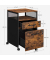 Rollcontainer braun, schwarz 2 Auszüge 42,0 x 44,0 x 69,0 cm