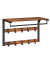 Wandgarderobe braun Holz 10 Haken 65,0 x 42,0 cm