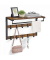 Wandgarderobe braun Holz 10 Haken 65,0 x 42,0 cm