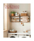 Wandgarderobe braun Holz 10 Haken 65,0 x 42,0 cm