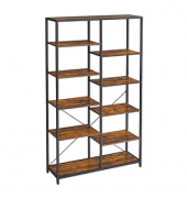 Bücherregal braun, schwarz 100,0 x 30,0 x 170,0 cm