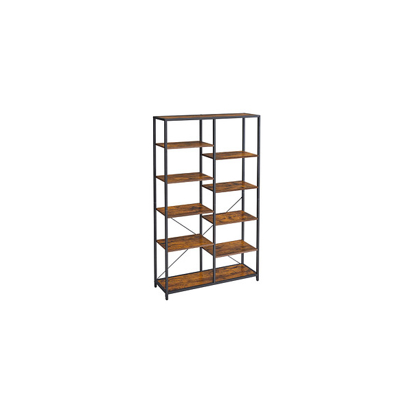 0194343030579 - Vasagle Bücherregal mit 5 Ebenen Standregal Regal für Wohnzimmer Bad Küche Flur einfache Montage vintagebraun-schwarz von Songmics LLS155B01 0194343030579 - Vasagle Bücherregal mit 5 Ebenen Standregal Regal für Wohnzimmer Bad Küche Flur einfache Montage vintagebraun-schwarz von Songmics LLS155B01