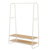 Kleiderständer braun Metall 6 Haken 100,0 x 160,0 cm