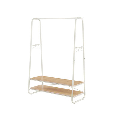 Kleiderständer braun Metall 6 Haken 100,0 x 160,0 cm