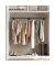 Wandgarderobe schwarz Metall 170,0 x 7,0 cm