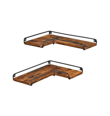 Wandregale-Set braun 29,0  40,0 x 14,0 x 4,0 cm
