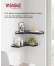 Wandregale-Set schwarz 29,0 / 40,0 x 14,0 x 4,0 cm