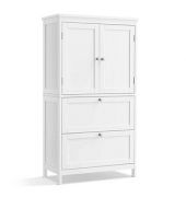 Badschrank weiß 60,0 x 30,0 x 110,0 cm