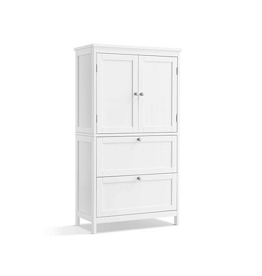 Badschrank weiß 60,0 x 30,0 x 110,0 cm