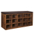 Schuhbank LHS15BX braun, schwarz Holz 105,0 cm