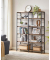 Bücherregal braun, schwarz 120,0 x 30,0 x 170,0 cm