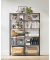 Bücherregal braun, schwarz 120,0 x 30,0 x 170,0 cm