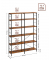 Bücherregal braun, schwarz 120,0 x 30,0 x 170,0 cm