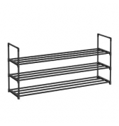 Schuhregal schwarz 116,0 x 30,0 x 55,0 cm