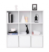 Regalschrank, LBC33WT weiß 97,5 x 29,0 x 97,5 cm