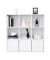Regalschrank, LBC33WT weiß 97,5 x 29,0 x 97,5 cm
