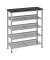 Schuhregal silber, schwarz 75,0 x 28,0 x 93,0 cm