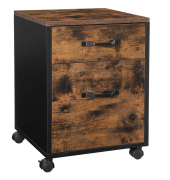 Rollcontainer braun, schwarz 2 Auszüge 41,0 x 40,0 x 55,0 cm