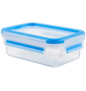 Frischhaltedose CLIP & CLOSE 5,8 cm hoch transparent, blau 0,55 l