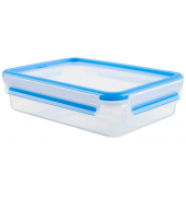 Frischhaltedose CLIP & CLOSE 5,9 cm hoch transparent, blau 1,2 l