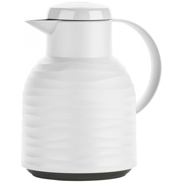 4009049529066 - Isolierkanne Samba Wave Kannen Gr 1 l weiß Isolierkannen Kanne Made in Germany 12h warm24h kalt Quick-Press-Deckel Glaskolben 4009049529066 - Isolierkanne Samba Wave Kannen Gr 1 l weiß Isolierkannen Kanne Made in Germany 12h warm24h kalt Quick-Press-Deckel Glaskolben