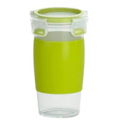 Smoothie-Becher CLIP & GO transparentgrün