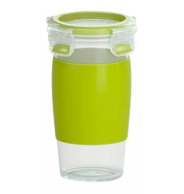 Smoothie-Becher CLIP & GO transparentgrün