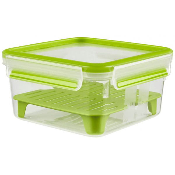 4009049529547 - Clip & GO XL Sandwichbox 13 Liter Praktische Sandwichdose mit Schichteinsätzen in zwei unterschiedliche Lagen Maße (B x L x T) 84 x 166 x 166 cm