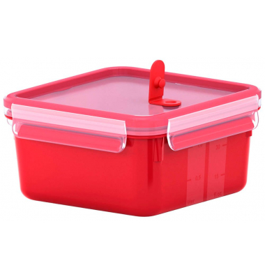 Mikrowellendose CLIP & MICRO rot 1,3 l