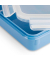 Frischhaltedosen-Set CLIP & CLOSE 5,8  5,8  5,8  9,9 cm hoch blau 0,2  0,55  0,8  2,2 l, 1 Set