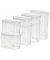 Vorratsdosen-Set OPTIMA 6,5  11,9  17,5  23,8 cm hoch transparentweiß 0,45  1,0  1,6  2,2 l, 1 Set