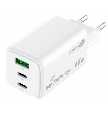65W USB AUSB C Quick Charge Ladeadapter weiß, 65 Watt