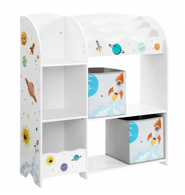 Kinderregal weiß 93,0 x 29,5 x 100,0 cm