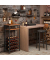 Weinregal vintage-braun 50,0 x 32,0 x 100,0 cm