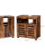 Waschtischunterschrank ohne Waschbecken braun 60,0 x 30,0 x 63,0 cm