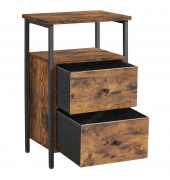 Nachttisch braun 38,0 x 28,0 x 60,0 cm