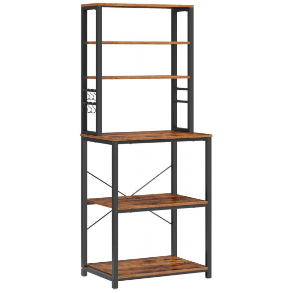 0194343036557 - Küchen-Organizer vintage-braun 600 x 400 x 1670 cm 0194343036557 VASAGLE 0194343036557 - Küchen-Organizer vintage-braun 600 x 400 x 1670 cm 0194343036557 VASAGLE