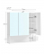 Spiegelschrank weiß 70,0 x 14,5 x 70,0 cm