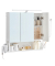 Spiegelschrank weiß 70,0 x 14,5 x 70,0 cm