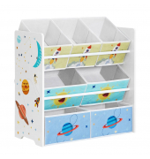 Kinderregal weiß 62,5 x 29,5 x 60,0 cm