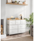 Kommode, LTS523W57 creme-weiß 98,0 x 28,5 x 85,0 cm