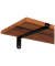 Wandregale-Set braun, schwarz 60,0 x 20,0 x 7,0 cm