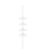 Teleskop-Duschregal BCB001A weiß 25,0 x 35,0 x 85,0 - 300,5 cm