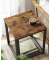 Beistelltisch LET41XV1, 50cm (H), 40x40cm (BxT), rechteckig, braun / schwarz