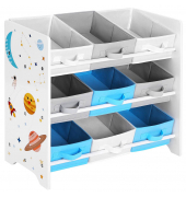 Kinderregal weiß 62,5 x 29,5 x 60,0 cm