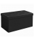 Sitztruhe LSF105 schwarz Leder 76,0 cm
