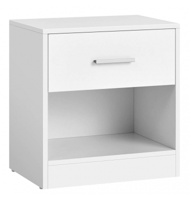 Nachttisch weiß 39,0 x 28,0 x 41,0 cm